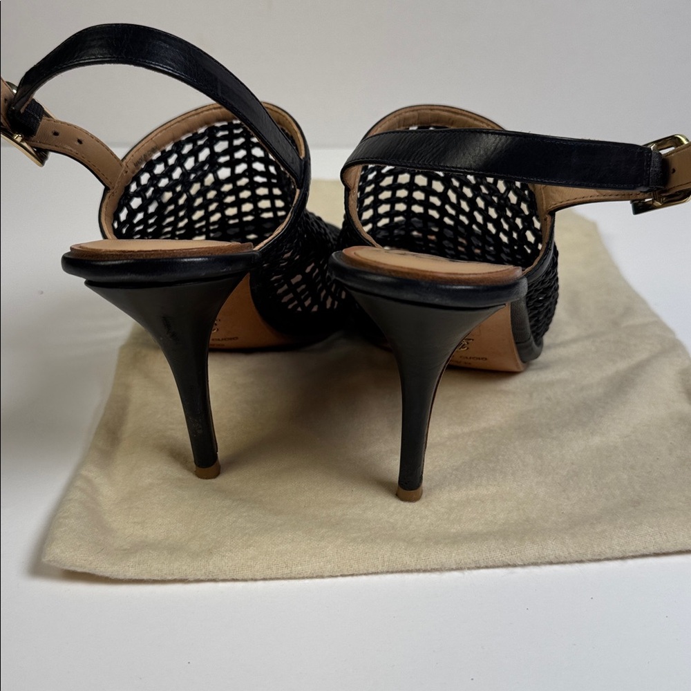 Signature Vince Camuto‎ Woven Leather Slingback Sandal - Picture 4 of 7